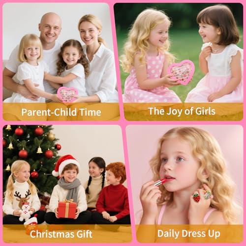 Foydream 36 Stück Kinderringe Mädchen, Schmuck Verstellbare Ringe für Einhorn, Kinderringe Mädchen mit Herzform Vitrine Perfekt für Kinder Geburtstag Party Favors