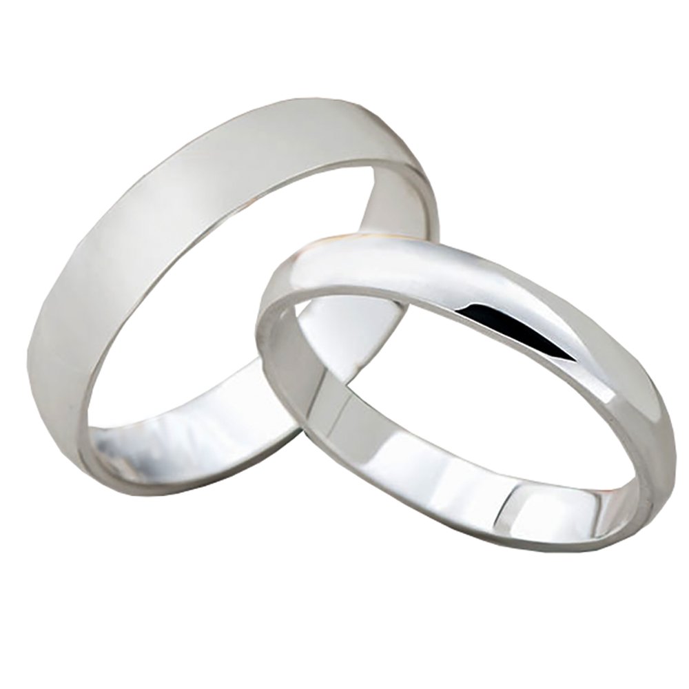 TIDOOJewelry 925 Sterling Silver Couples Wedding Band Rings Engagement His and Her Promise Ring Women Men Jewelry