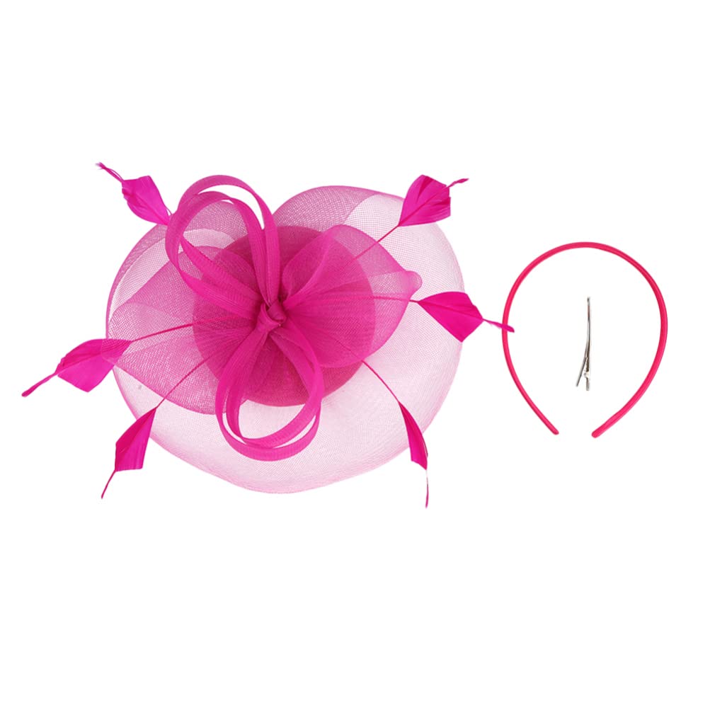 Lurrose Tocados Sombrero Diadema Tocados Sombrero Tocado Flor Clip Té Fiesta Sombreros Para Niñas