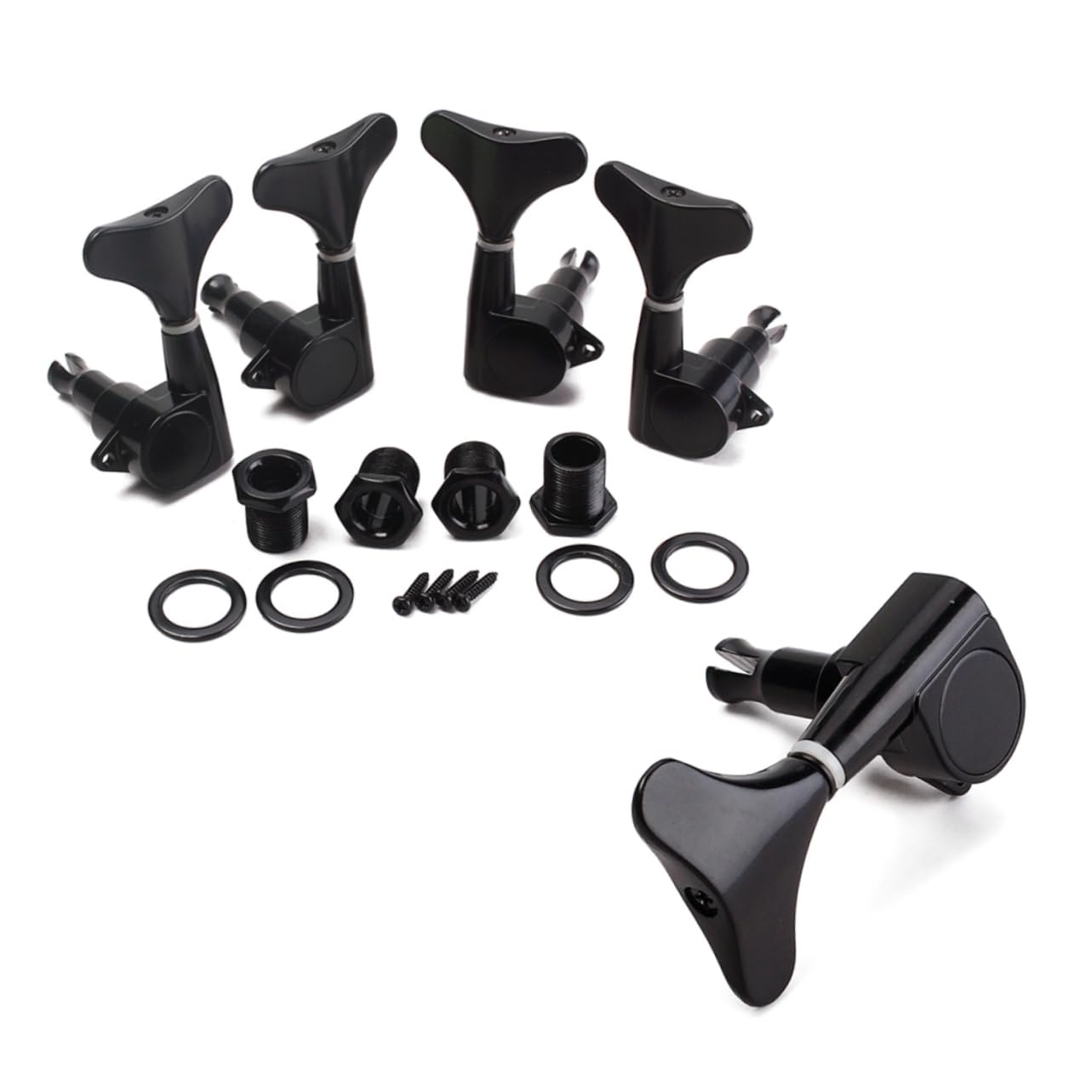 ibasenice Sealed Bass Guitar Tuning Pegs 4 Pieces Guitar Tuner Pegs Bass Tuners Machine Heads