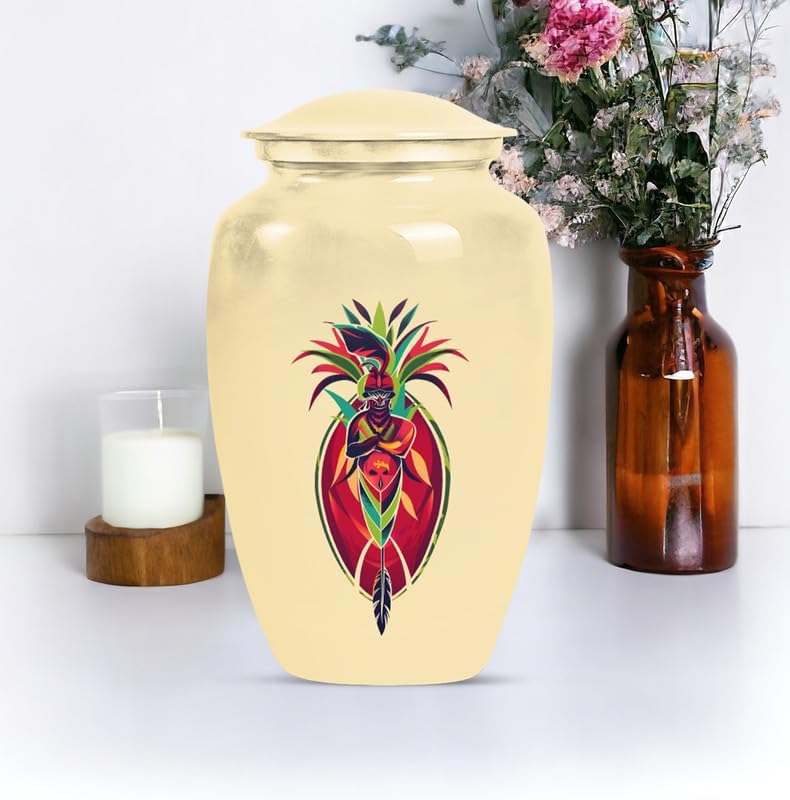 Native American Adult Urn, Large Cremation Urns, Burial Urn, Decorative Ash Holder Urns, Personalized Memorial Keepsake