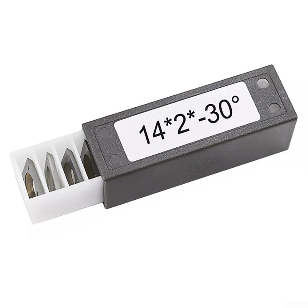Lot de 10 inserts carrés en carbure de tungstène de 14 mm, angle de coupe de 30 degrés, pour l'entretien des fraises de toupie et la polyvalence des matériaux