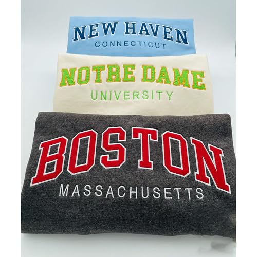 Custom Embroidered Hoodie Design Your Own, Two Colors, Personalized Hoodies For Everyone, Add Text On Sleeve, Embroidery Pullover Mothers, Christmas, Customized Gifts University City College States3