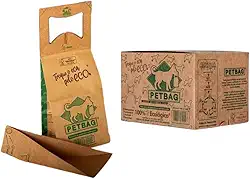 Coletor de fezes para cachorro Ecológico C/Pá Acoplada Kit com 30un