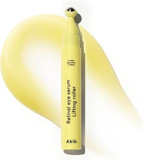 Abib Retinal Eye Serum Lifting Roller 0.5 Fl Oz | Anti-Aging Under Eye Gel with Caffeine & Bakuchiol for Wrinkles, Puffiness, Dark Circles