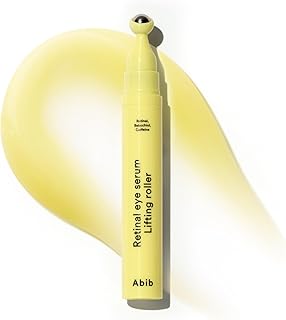 Abib Retinal Eye Serum Lifting Roller 0.5 Fl Oz,15ml | Anti-Aging Eye Applicator for Wrinkles, Puffiness, Dark Circles with Caffeine & Bakuchiol for Under Eyes | Travel Size Skincare Essential