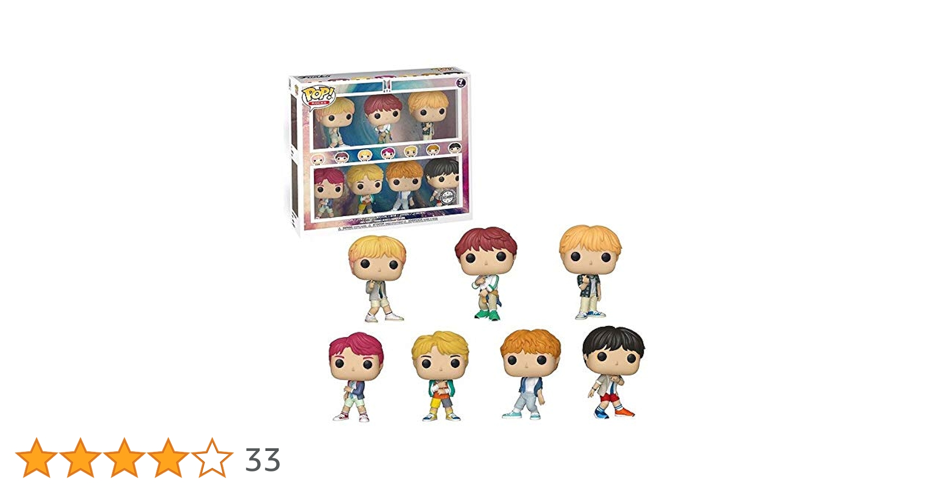 Amazon.co.jp: POP!Funko Rocks - BTS - 7パック限定! : ホビー
