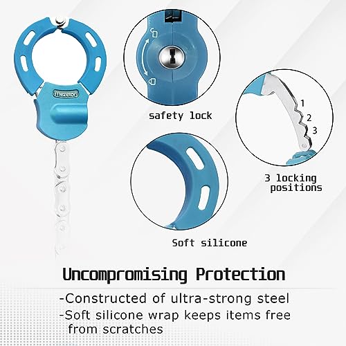 Mezelon Bicycle Lock, E Scooter Lock, High Security Locks, Handcuff Lock - Image 4