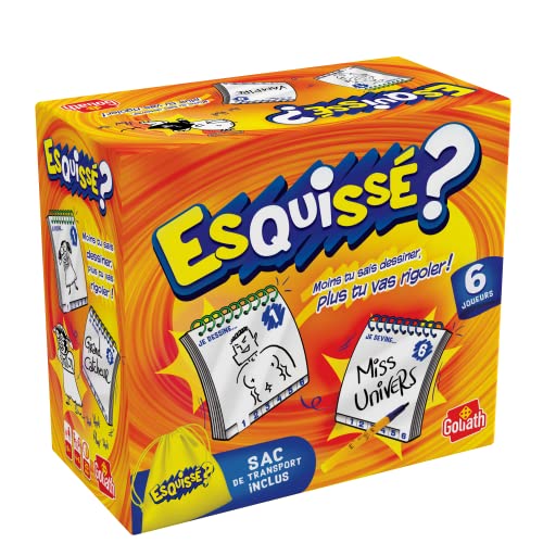 Esquissé Format Voyage - Jeux de dessin - A partir de 8 Ans - Sac de Transport Inclus - 4 à 6 joueurs