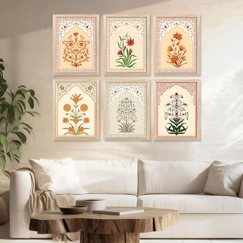 Image of ARTIFLY - Kalamkari Life tree framed wall Painting | for Living Room Bedroom Office Room Decor - Premium Digital Paintings with Frame for Wall Decor (Design 3, 13x17 inch, Standard Packaging)