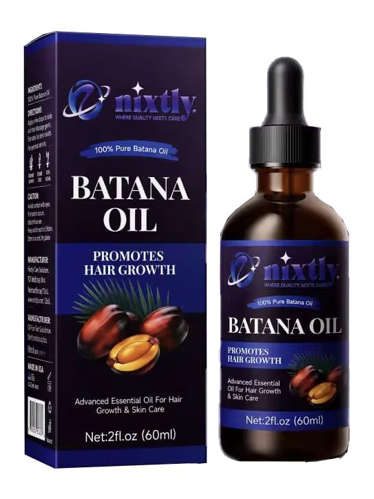Batana Oil & Argan Hair Oil - 100% organic Batana blend for hair growth, thickening, moisturizing & frizz control Nourishing repair to prevent hair loss, smooth dry damaged hair 2.02 fl oz