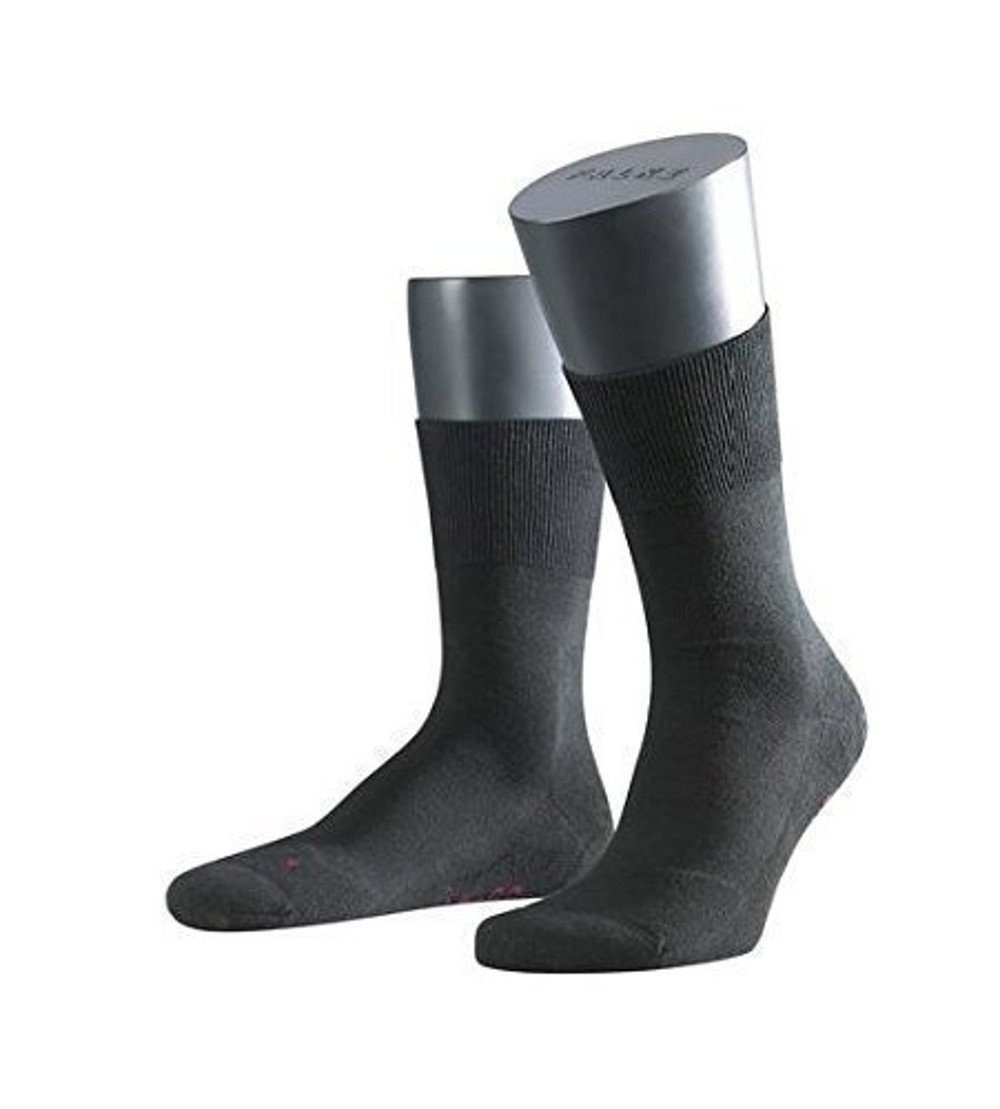 Falke Calcetines Run Ergo, talla: 44/45; color: negro; paquete: 3 unidades, Negro