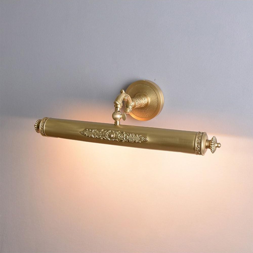 Kinkiet Metalowa rzeźbiona lampa olejna do oświetlenia toaletki, wypełniająca korytarza galerii sztuki w holu Lampa ścienna do łazienki