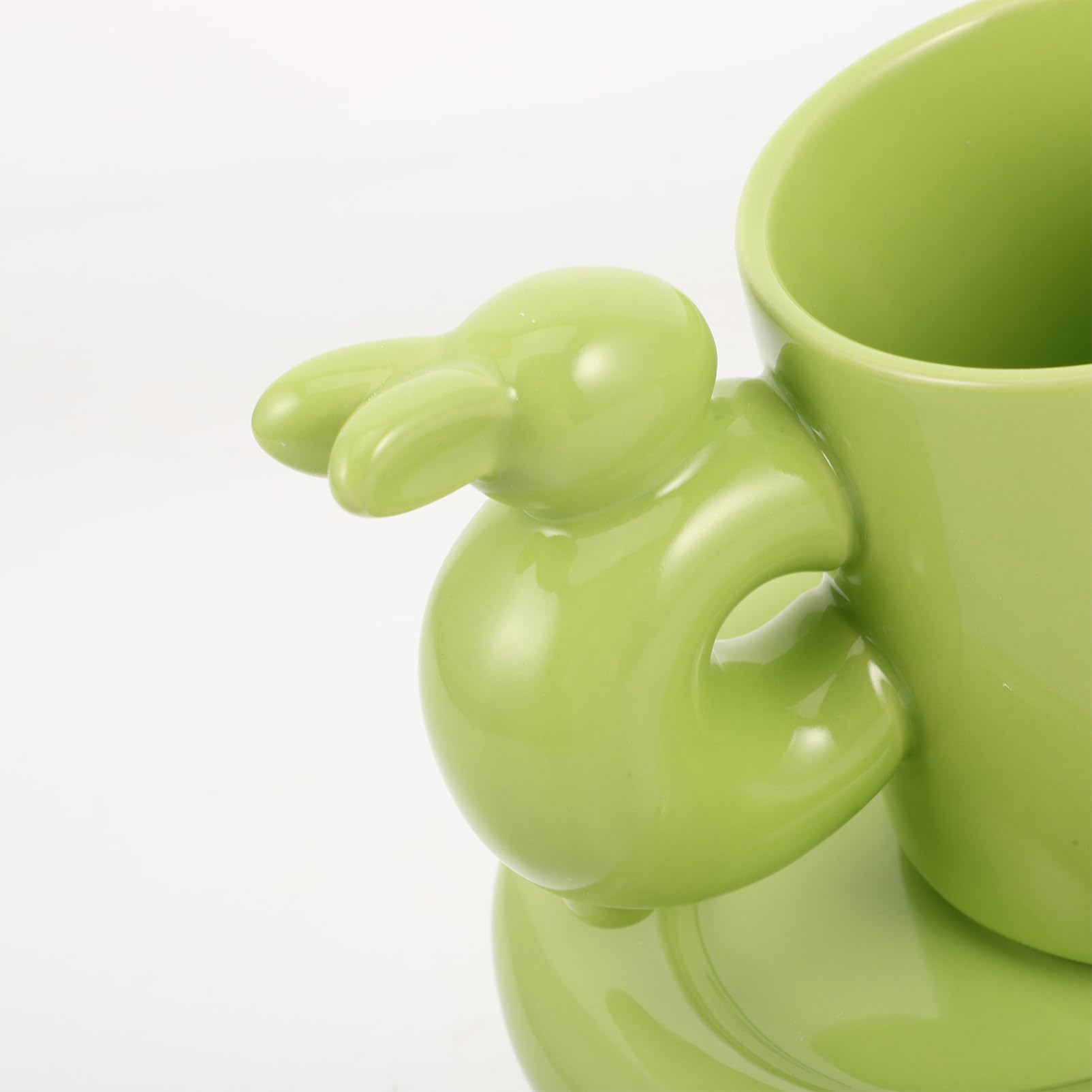 Garneck Set Di Tazze Carine Con Coniglietto Pasquale Tazza in Ceramica Con Piattino Tazza Da Caffè E Tè Novità Per La Famiglia Ragazzi E Ragazze Adulti