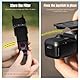 SZZCNOX Gimbal Displayschutzfolie für DJI Osmo Pocket 3 Zubehör, Pocket3 Handkamera-Objektivdeckel, Schutzhülle mit Samtfutter und Filter-Aufbewahrungsschlitzen, kratzfest und sturzfest, Schwarz