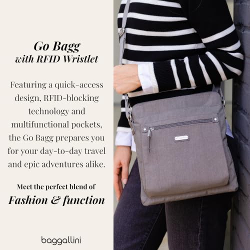 Image of Baggallini womens Go Bagg With Rfid Phone Wristlet