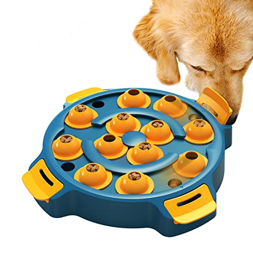 TIOASH Juguetes de rompecabezas para mascotas, comedero de alimentos para cachorros, juguetes de enriquecimiento para perros, cuenco de alimentación lenta para mascotas, entrenamiento de coeficiente