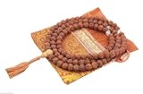 108 Beads SHIVA YOGA 5 Mukhi RUDRAKSHA Seeds Mala With Pouch