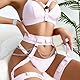 KWJEIULSOQ Dessous Damen Sexy Unterwäsche Outfit für Damen, Erotisch Lingerie Set (Rosa, M)