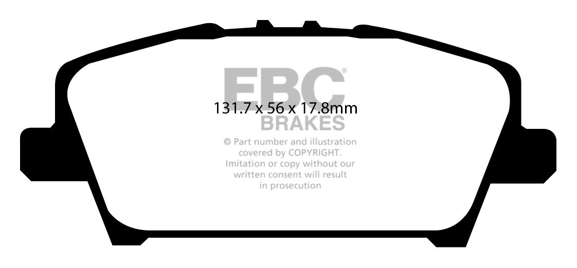 EBC Yellowstuff Front Brake Pads for HONDA Civic (8th Gen) FN 2.2L DP41901R