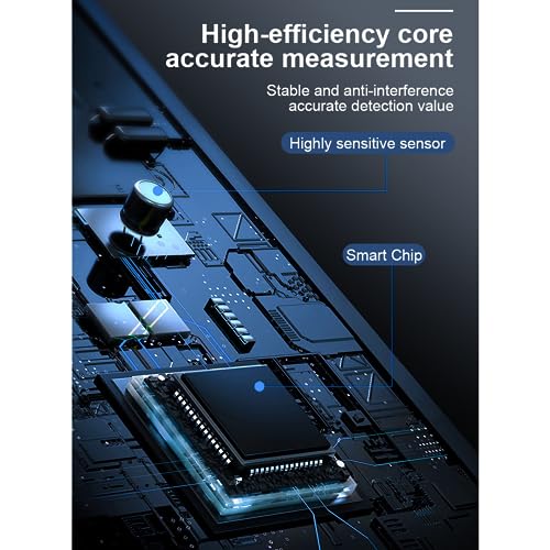 Image of Professional Alcohol Tester Digital Display Breath Analyzer High-Precision Breathalyzer Audible Alert with LCD Display Alcohol Detector (Model S-9)