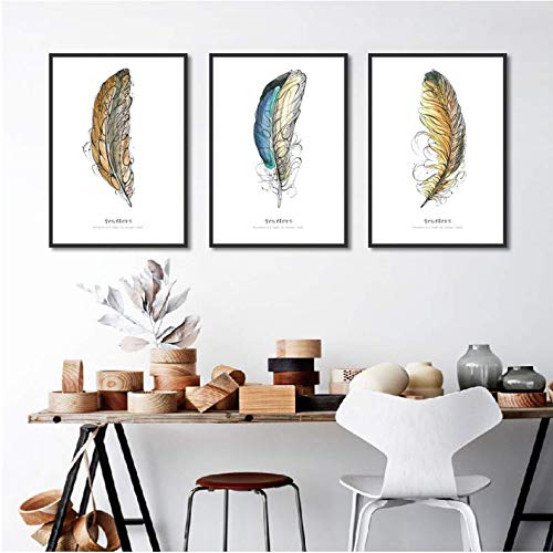 Toile peinture image allee home wall art impression lettre retro decoration salon moderne