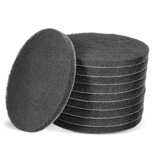 Housoutil 10 Pcs Multi Purpose Scouring Pads for Drill Brush Attachments Durable Abrasive Discs for Kitchens Bathrooms and Vehicles Effortless Removal and Simple Installation