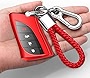 Autophone Compatible with Lexus Key fob Cover with Keychain Soft TPU 360 Degree Protection Key Case for 2018-2022 UX200 LS500 LS500H LC500 LC500h ES300h ES350 Smart Key(Red)