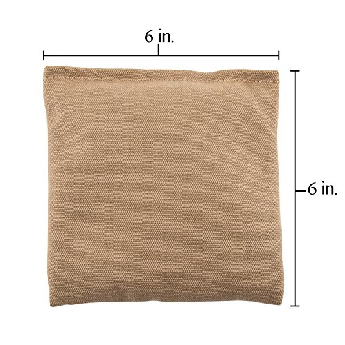 Can't Stop Party Supplies Set Of 8 6 X 6 Inch Cornhole Bean Bags - Cream & Red #TOP3