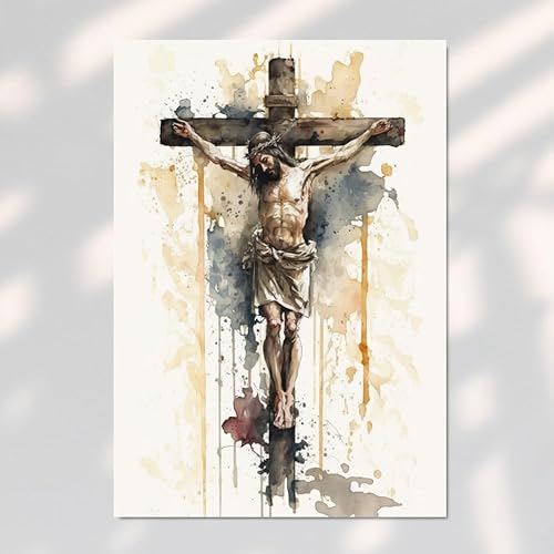 Miniatura 5 de Jesus wall art, Jesus poster, Jesus painting, Religious picture wall decor, Christian Jesus Christ canvas wall art