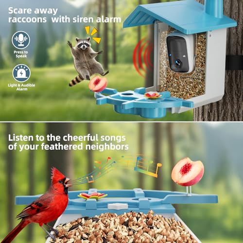 Smart Bird Feeder Camera Solar Powered