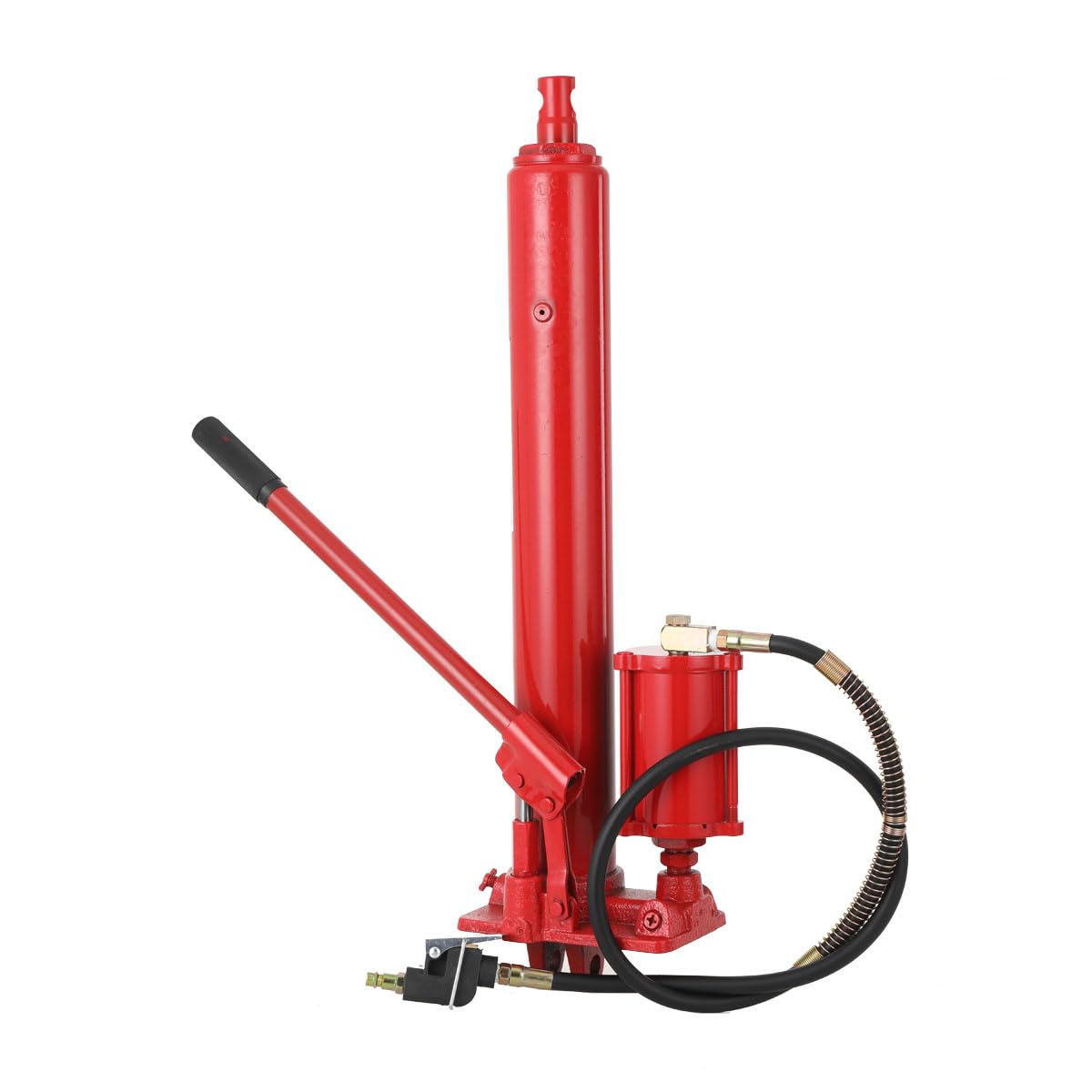 LALABU Hydraulischer Langer Rammenheber, 8 Ton Kapazität,Höhenverstellung, 660-1160mm Hydraulikzylinder Auto-Flaschenheber für Motorhebebühnen, Garagen-/Ladenkrane