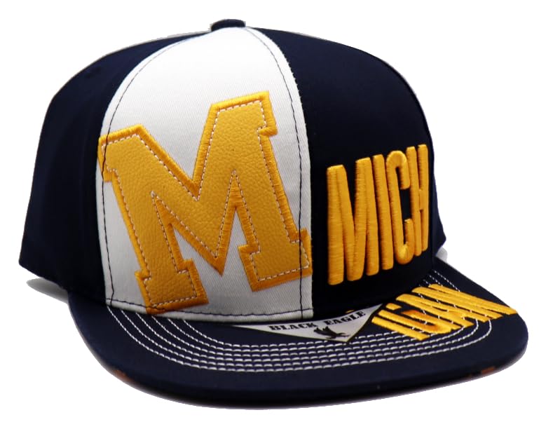 Gorra Snapback Basic Cap azul y amarilla miniatura 4
