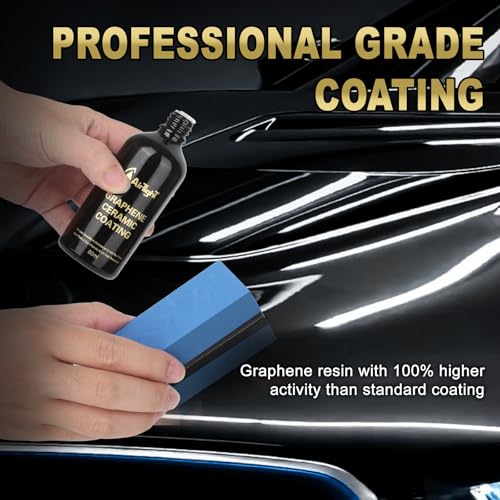 AirTighT Advanced Graphene Ceramic Coating- Self-Cleaning Effect Ultra-High Gloss, Long-Term Protection for Cars, Motorcycle & More,10+ Years Protection Extremely Hydrophobic Anti Scratch - Image 4