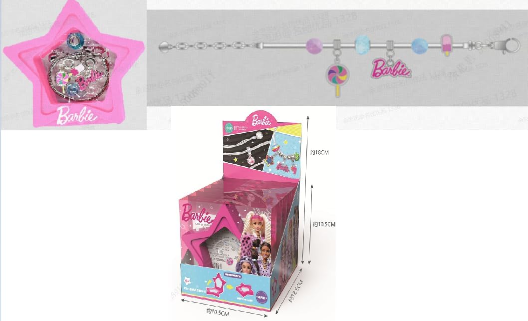 Barbie Lisanslı Yıldız Kutulu Kendin Yap Bileklik Seti