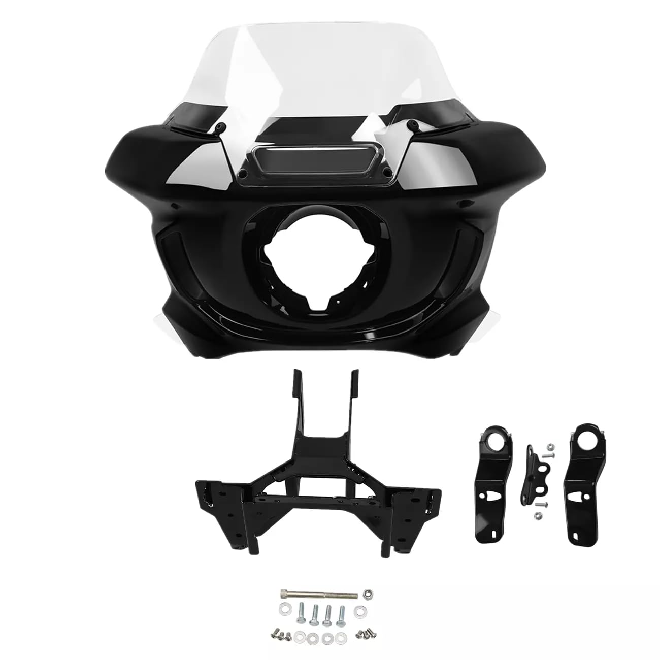 WYNMOTO Motorcycle Headlight Fairing 7" Clear Windshield for Harley Low Rider ST FXLRST 2022-2024 Low Rider El Diablo FXRST 2022 2023 2024