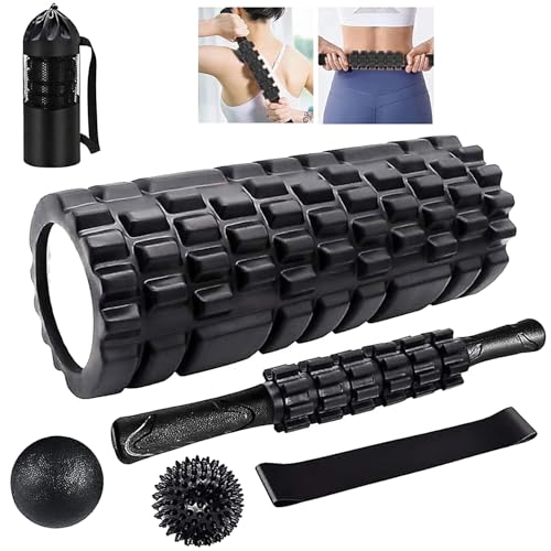 La Mejor Selección de Rodillos que Puedes Comprar On-line. 44 El juego de rodillos de espuma 6 en 1,Cilindros de Hule Espuma de Acondicionamiento Físico,Rodillos de masaje, rodillos dentados musculares, bandas de estiramiento, pelotas de...