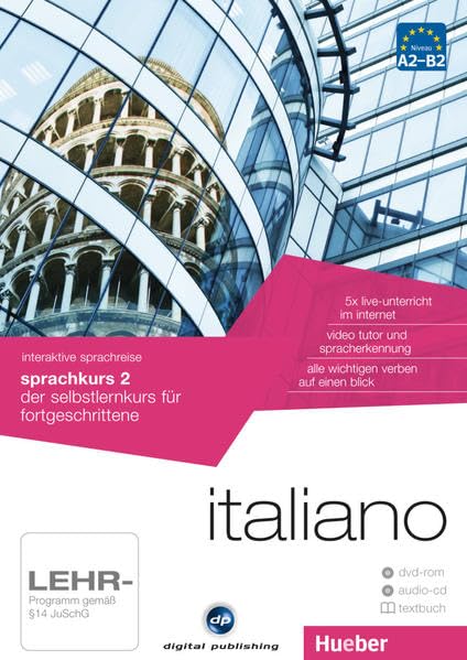 interaktive sprachreise sprachkurs 2 italiano: der selbstlernkurs für fortgeschrittene / Paket: 1 DVD-ROM + 1 Audio-CD + 1 Textbuch