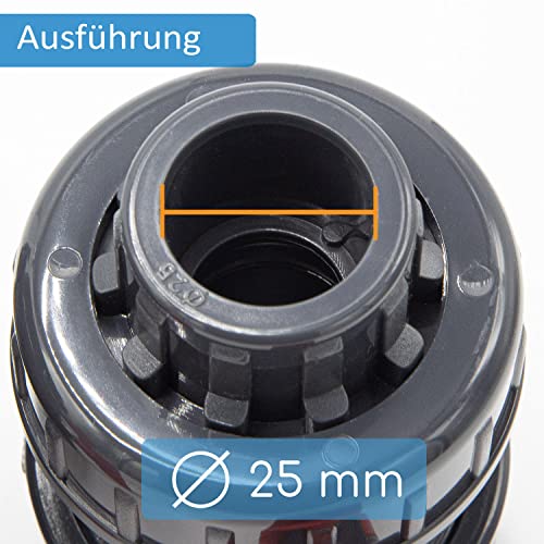 Valvola a sfera in PVC i 25mm i 3/4 pollice i per