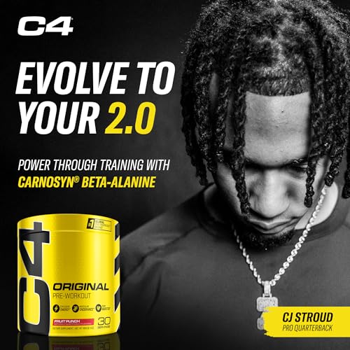 Cellucor C4 Original Pre Workout Powder Fruit Punch | Vitamin C for Immune Support | Sugar Free Preworkout Energy for Men & Women | 150mg Caffeine + Beta Alanine + Creatine | 30 Servings - Image 5