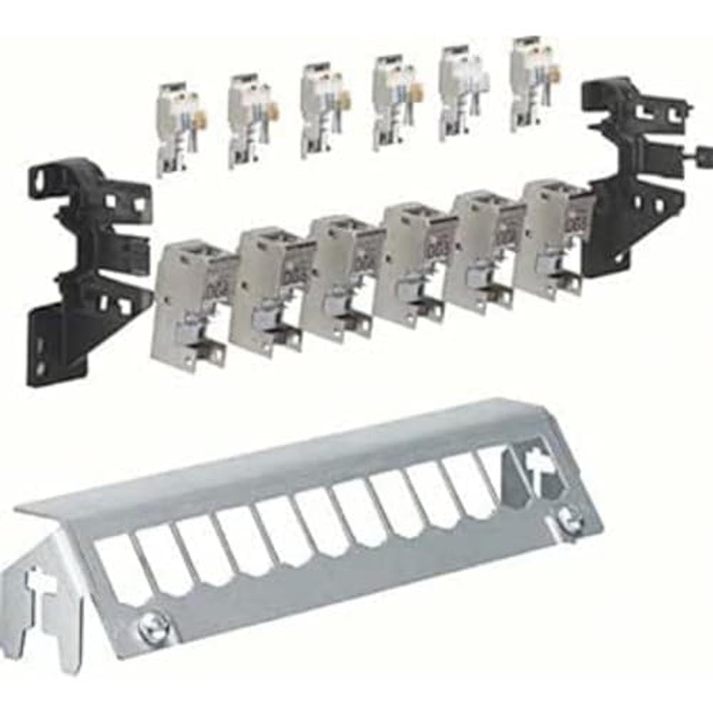 Module Connector 6xRJ45 Cat.6A Shielded for Rail FZ12MM