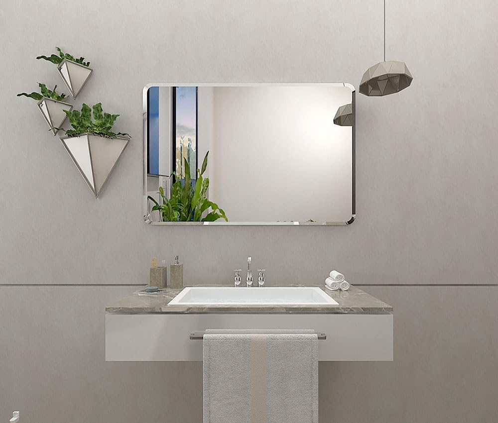 Wall Mirror with Silver Frame, 12 × 15 inches-image-43