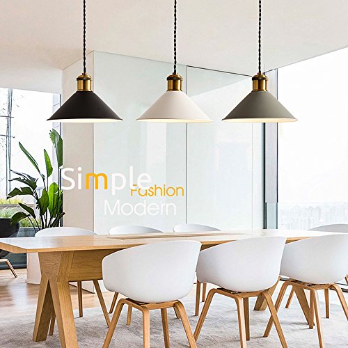 Lámpara colgante nórdica creativa de 1 luz para iluminación de comedor 5