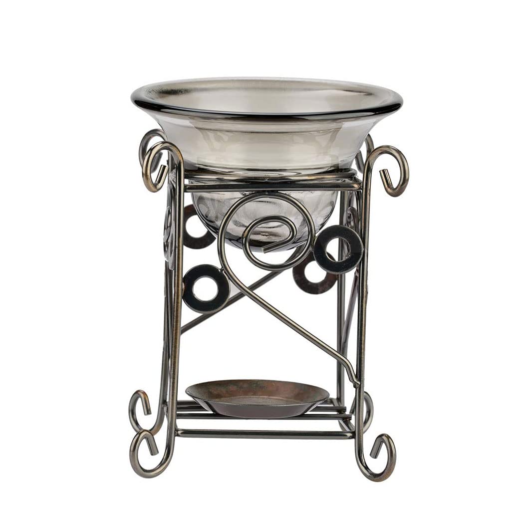 NOBRIM Candle Heater Metal Oil Burners for Wax Melts Vintage Candle Furnace  Stand With Glass Tray Indoor Candle Heater for Bedroom Bathroom Bedside  Indoor : Amazon.co.uk: Home u0026 Kitchen