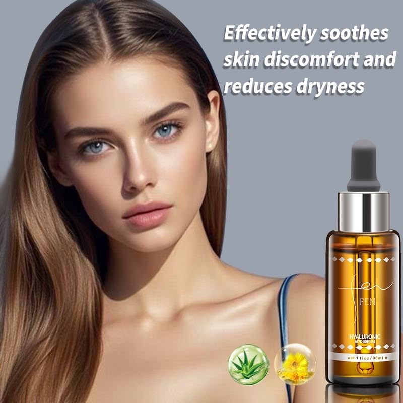 fen FEN 85% Hyaluronic Acid Serum – Deep Hydration & Anti-Aging Face Moisturizer, Lightweight & Fast-Absorbing, Enriched with B5,Aloe & Chamomile for Plump, Radiant, Glass Skin – 30ml / 1oz - Image 14