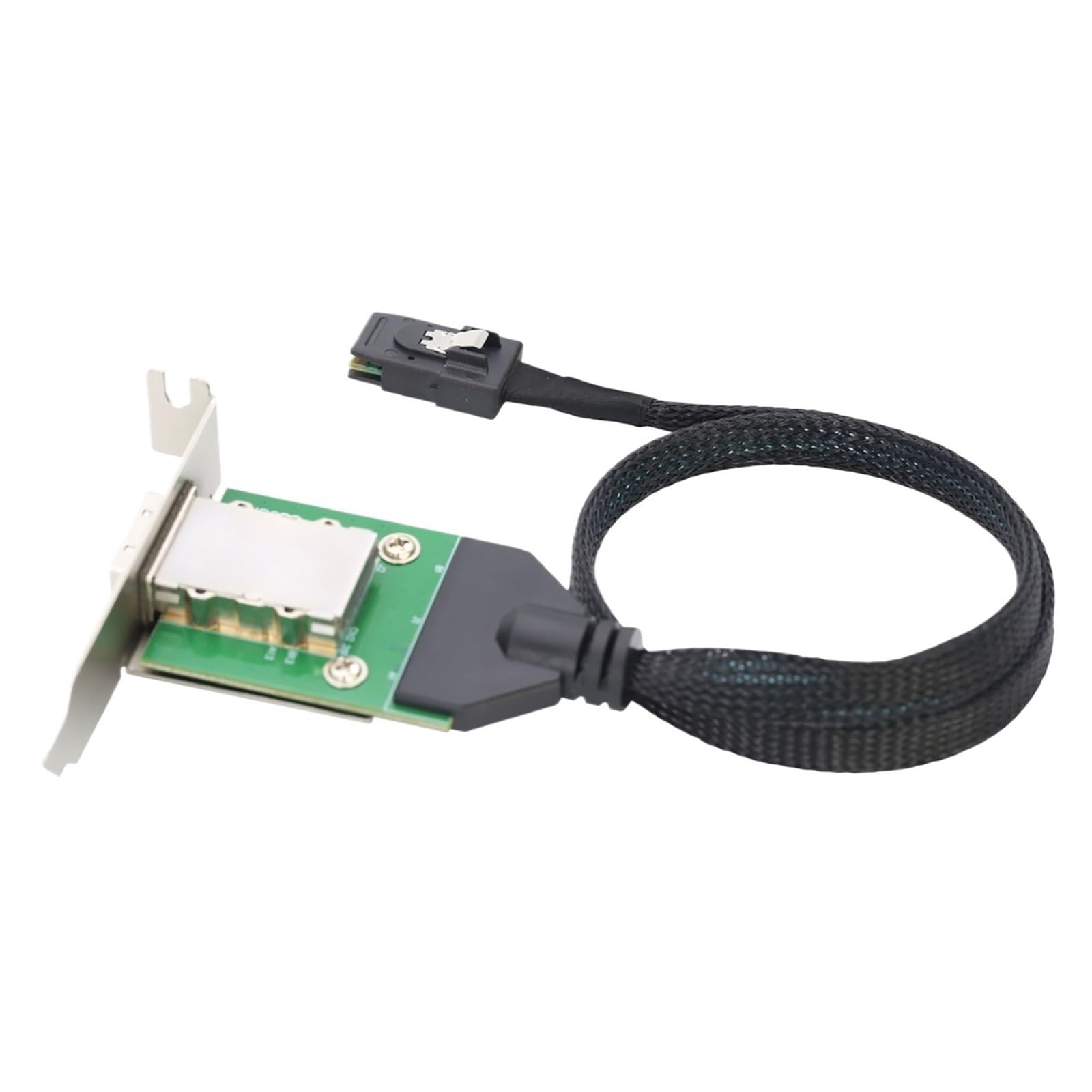 Câble adaptateur interne HD MI NI S*A*S SFF-8087 Host vers S*A*S HD SFF-8088 femelle avec support bas vers disque dur 1 m