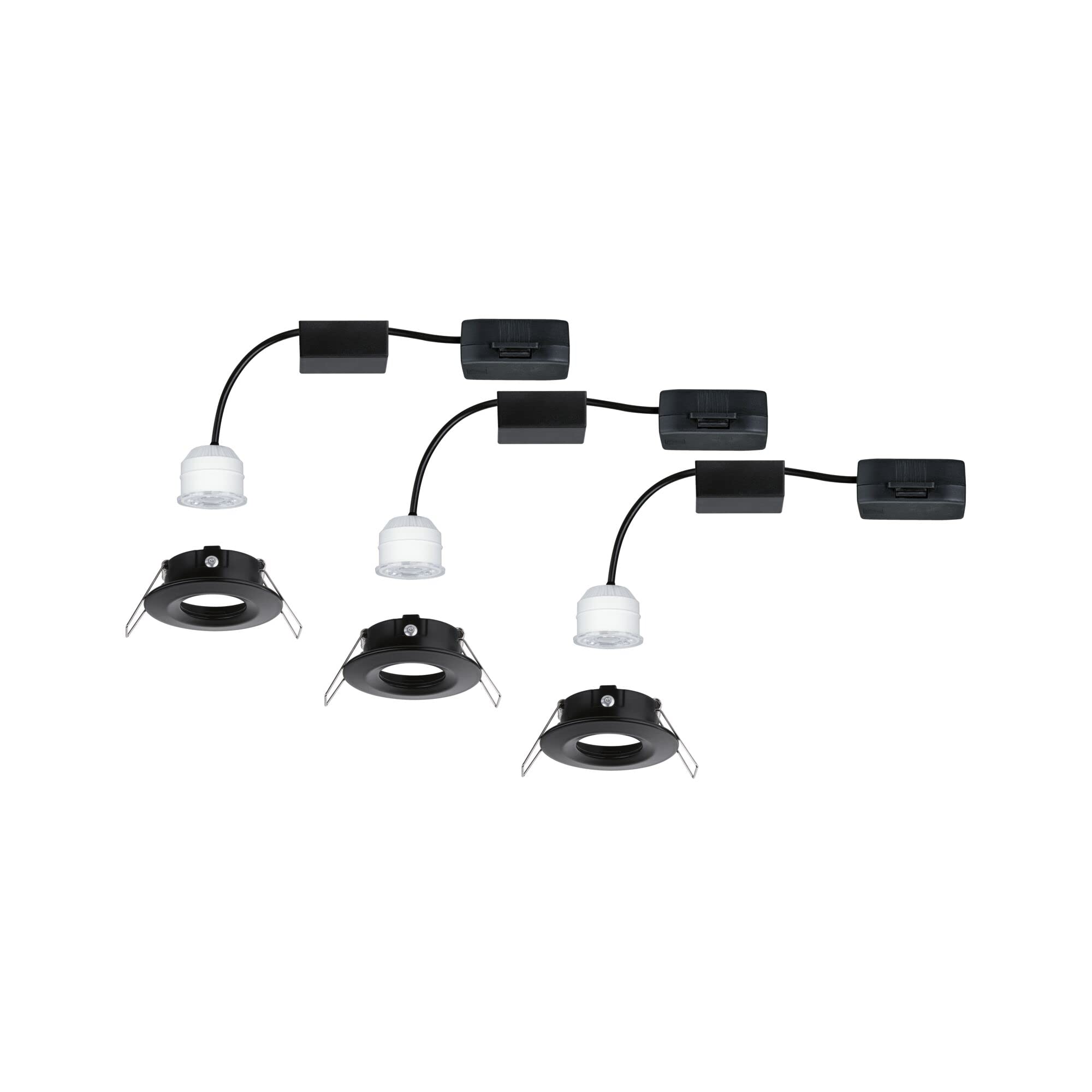Paulmann 93084 Luminaria empotrable LED Nova Mini juego básico rígido 66mm 3x310lm incl. 3x4 W foco empotrable 2700 K Coin