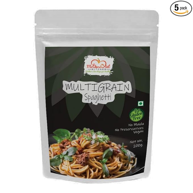 Gluten Free Multigrain Spaghetti/Noodles | No Wheat, No Maida | Pack of 2 I 200g X 2 Pack