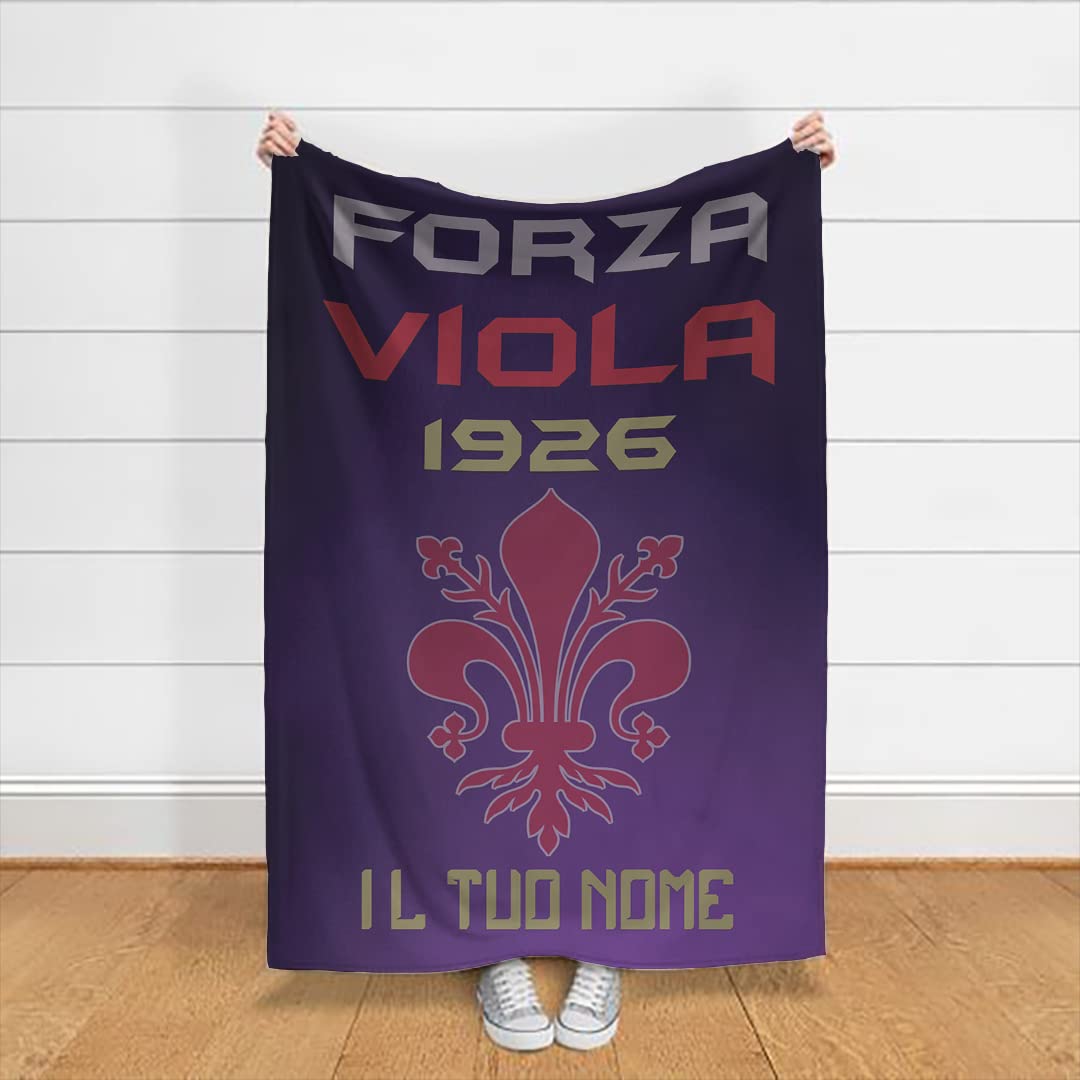 Cuscino Personalizzato 40x40 Cm Con Nome - Idea Regalo Tifosi Calcio, Federa Rimovibile, Retro Colorato