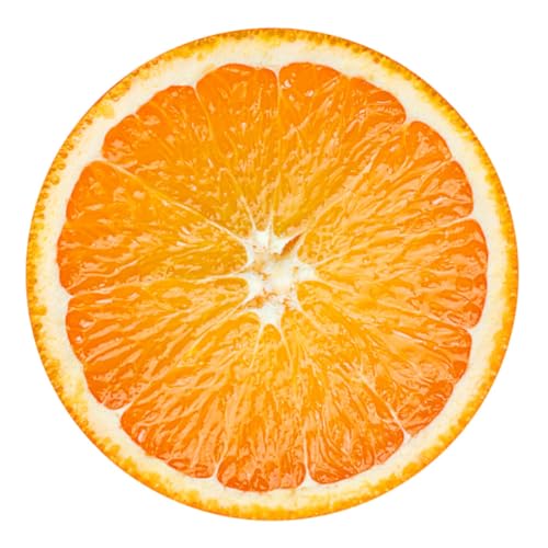 Holibanna Pegatina de Suelo Redonda de Naranja Vinilo Autoadhesivo Antideslizante para Azulejos Decoración Creativa para Pared y Habitación Fácil de Aplicar y Retirar sin Residuos